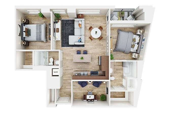 Floor Plan - B11 with Den