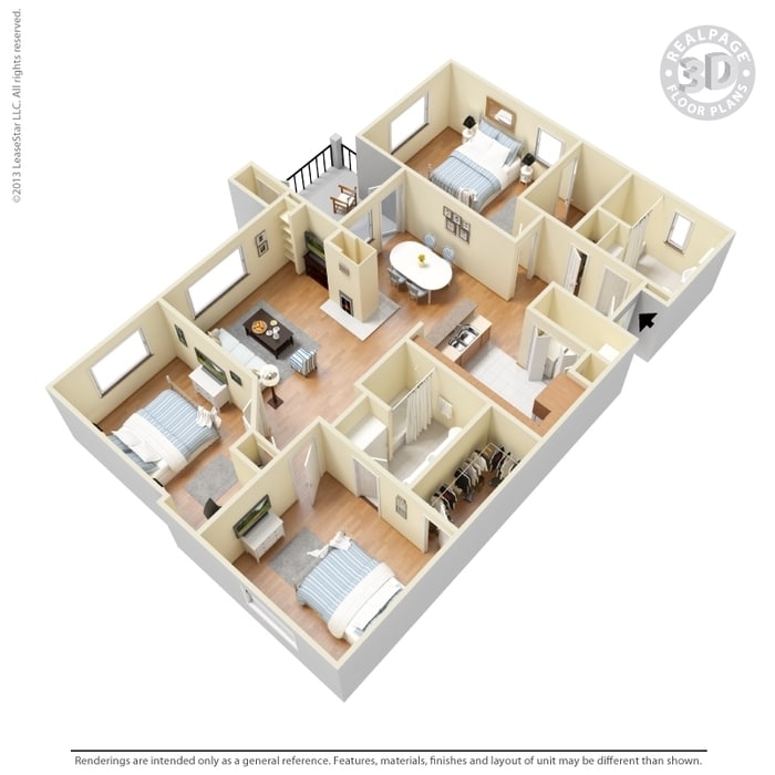 3BR/2BA - 3 Bed 2 Bath 1488 SqFt (1390 Net)