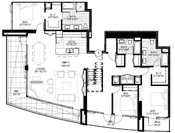Floor Plan - SPIRE 3L