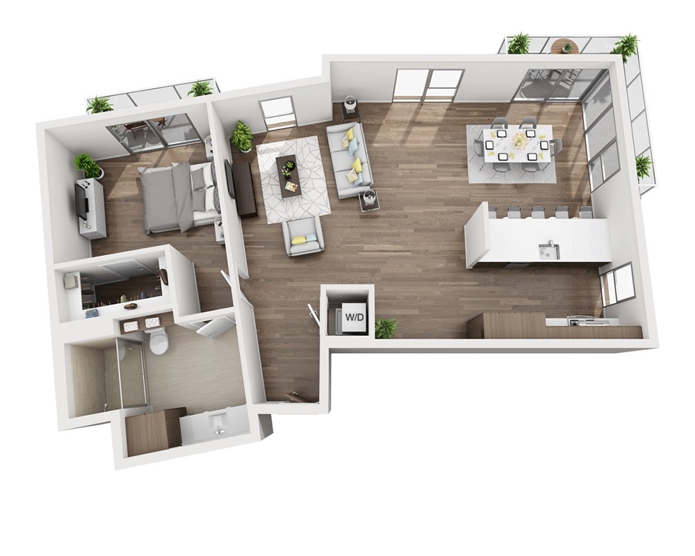 Floor Plan - One Bedroom A1O