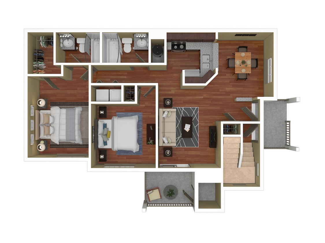 2x2Bristol-1050sf - 2 Bed, 2 Bath AU