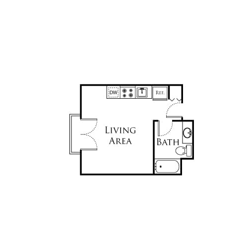 Floor Plan - Studio Garden 461