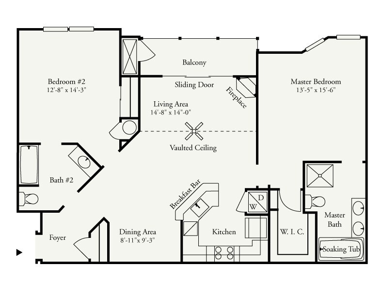Floor Plan - Begonia II Interior 1 Car (LVT Only)