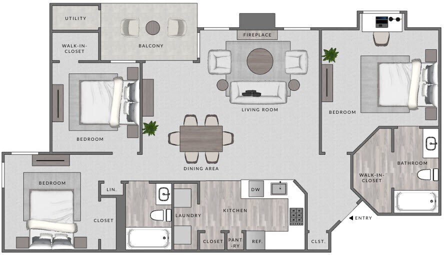 Floor Plan - C1-3x2