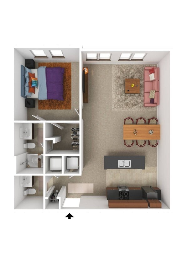 Furnished Example - 1B-F