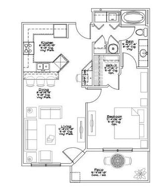 1BR/1BA - A4