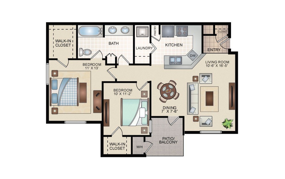 911 sqft - B1-Premium