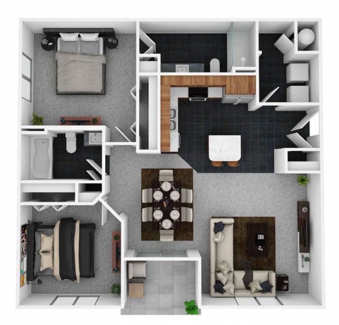 Floor Plan - Two Bedroom SP II