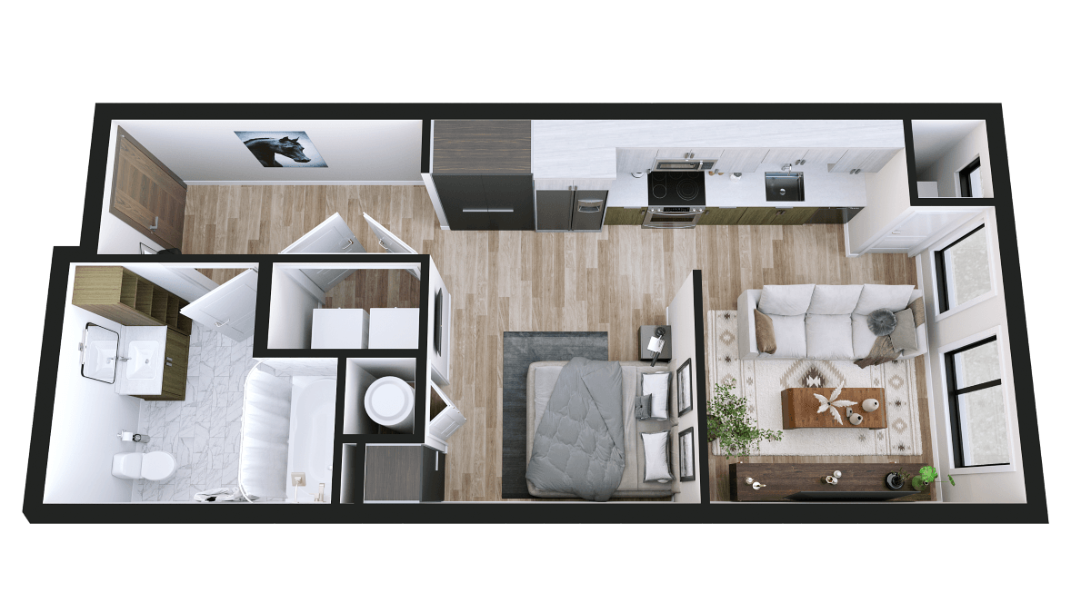 Floor Plan - 1X1E