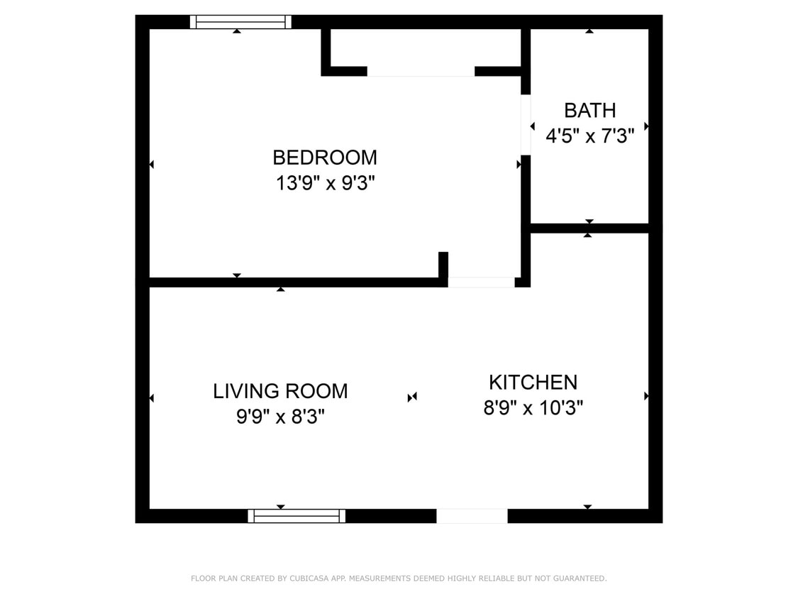 Floor Plan - 201 - 1 Bed / 1 Bath