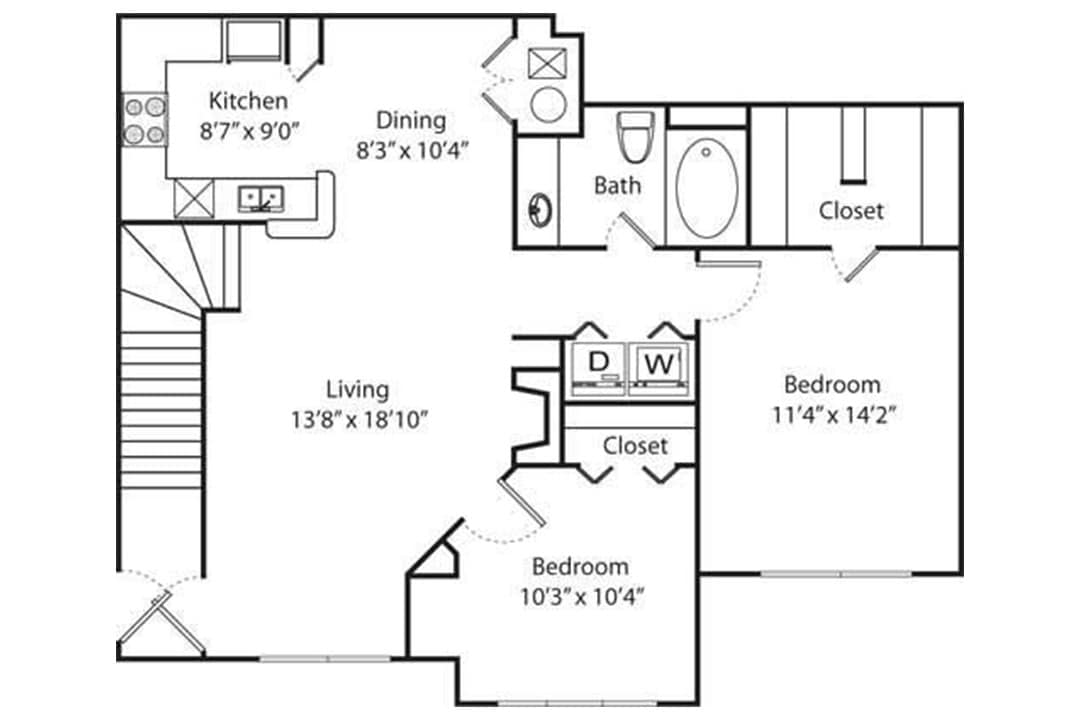 Floor Plan - Honeylocust B2