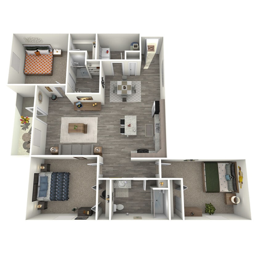 Floor Plan - 3X2D