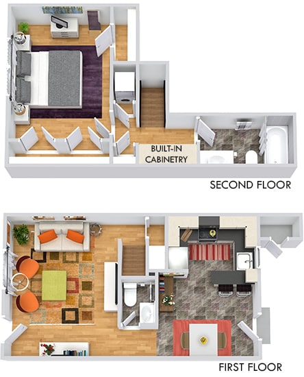 Newport Townhome 3D - Newport