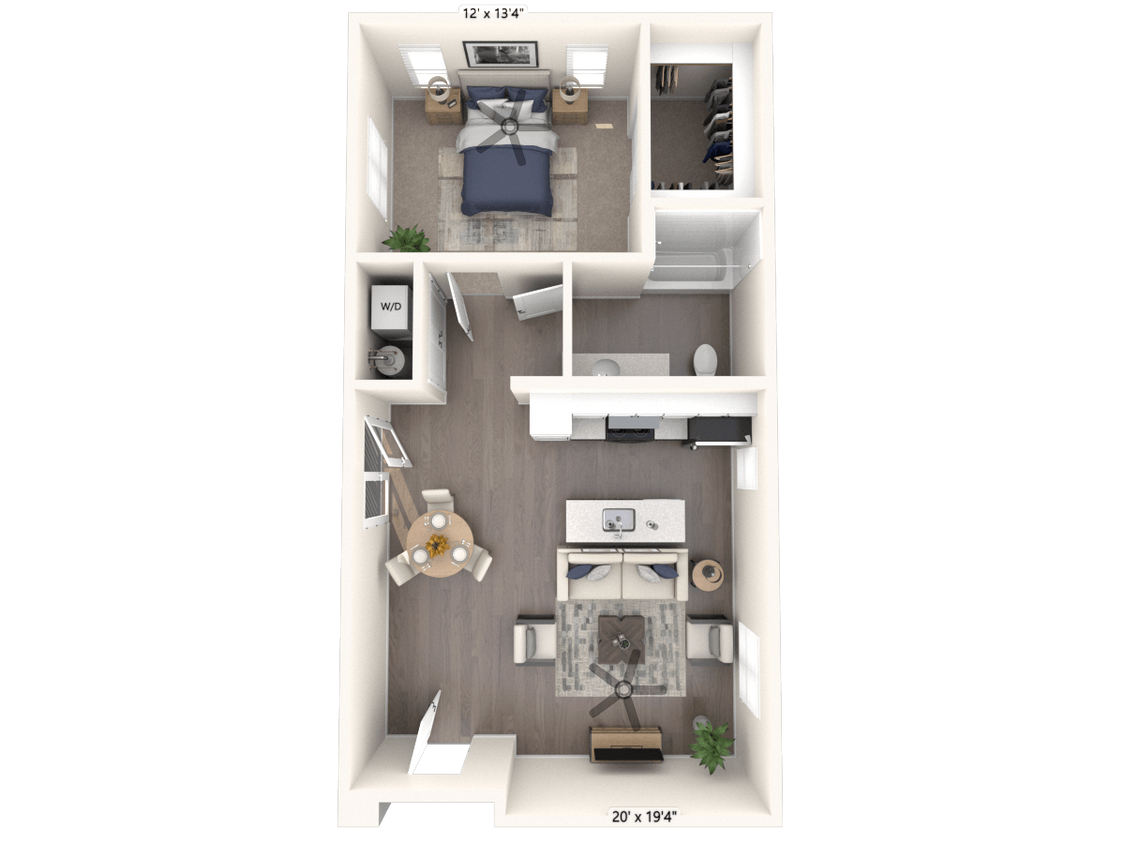 Floor Plan - One Bedroom - B3