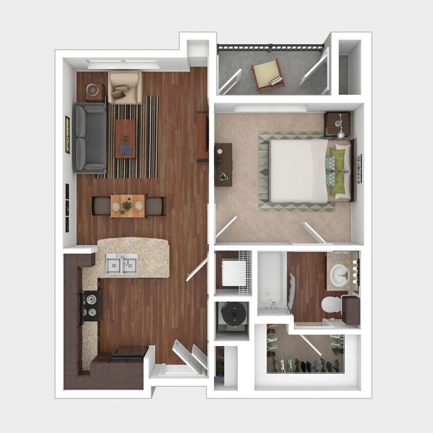 Floor Plan - 1BR