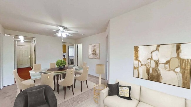 Living and Dining Rooms - Crystal Lake