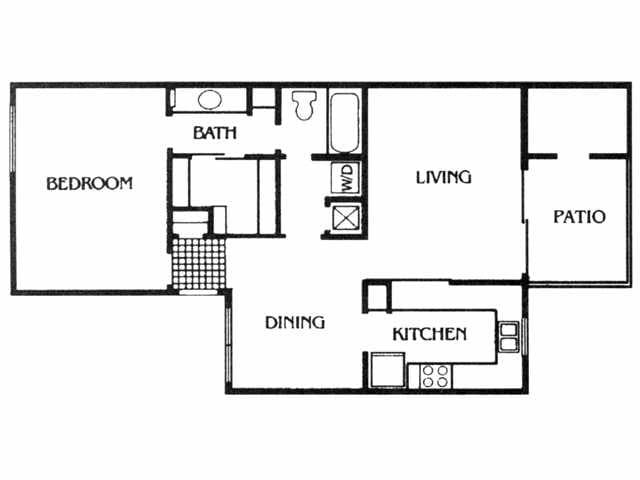 1Br/1BA - B Plan