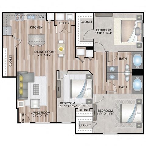 Floor Plan - TriCourt Overlook