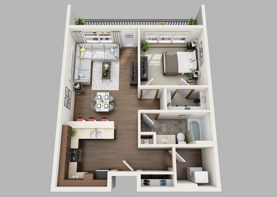 One Bedroom - One Bedroom