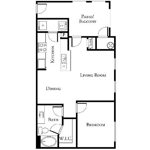 Floor Plan - 1B1