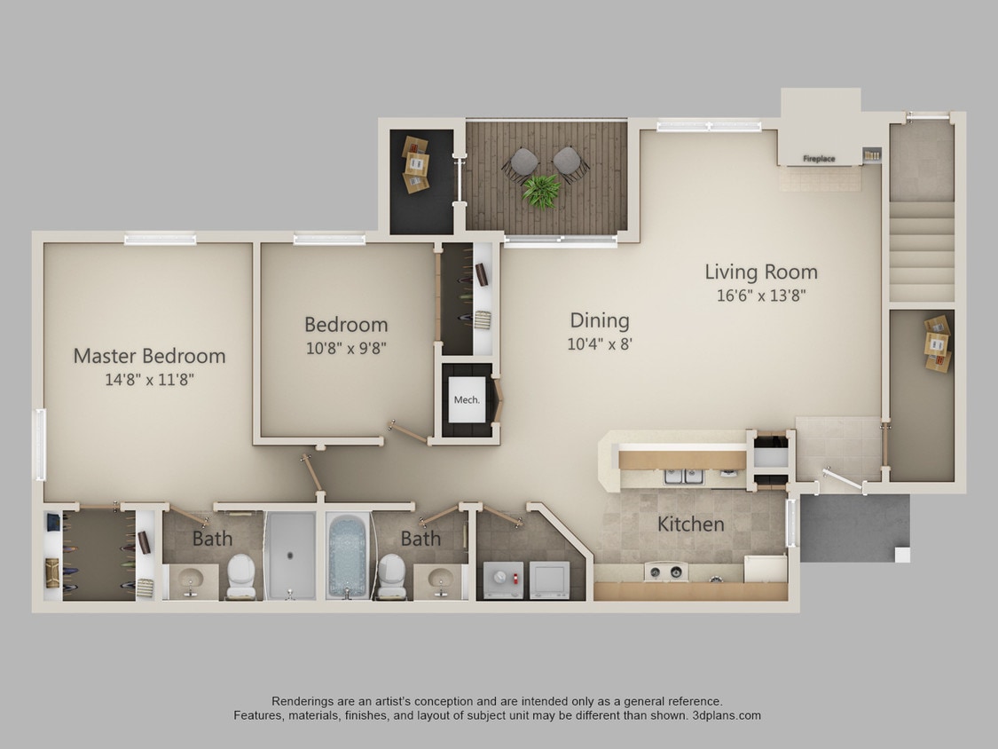 Floor Plan - 2B-Mudsock