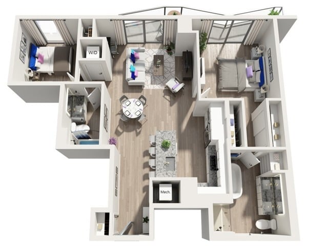 B5 | 2x2 | 1170 sq ft - B5