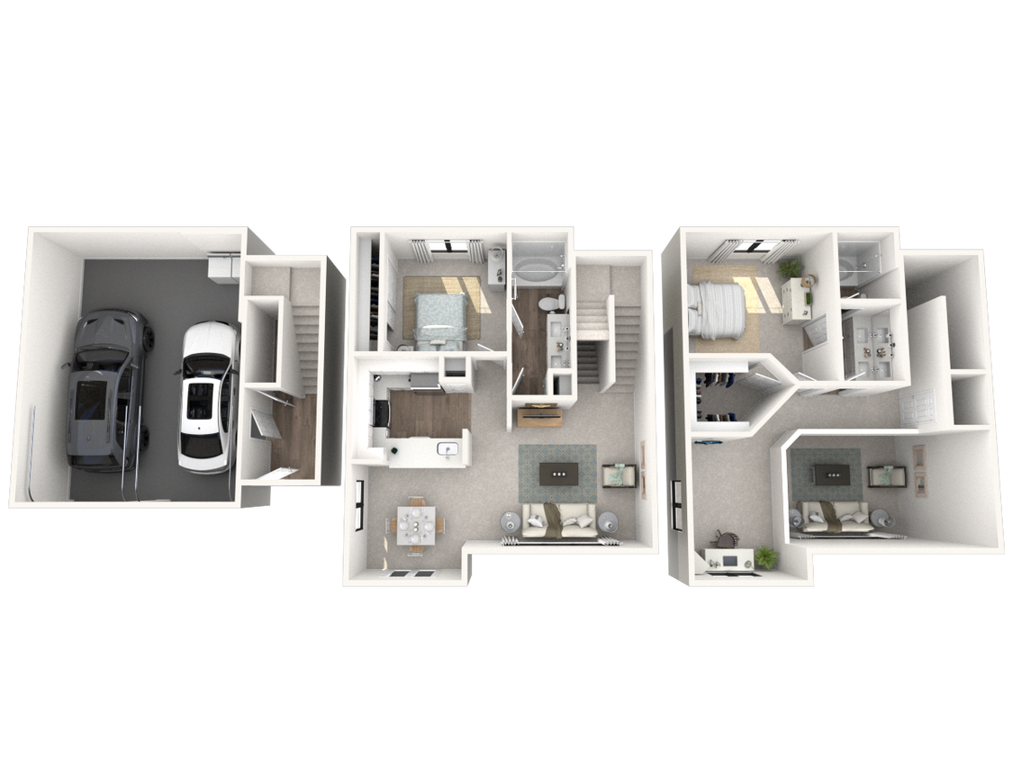 Floor Plan - 2x2 B4 TH