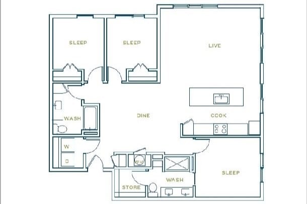 C1B Floor Plan - C1B
