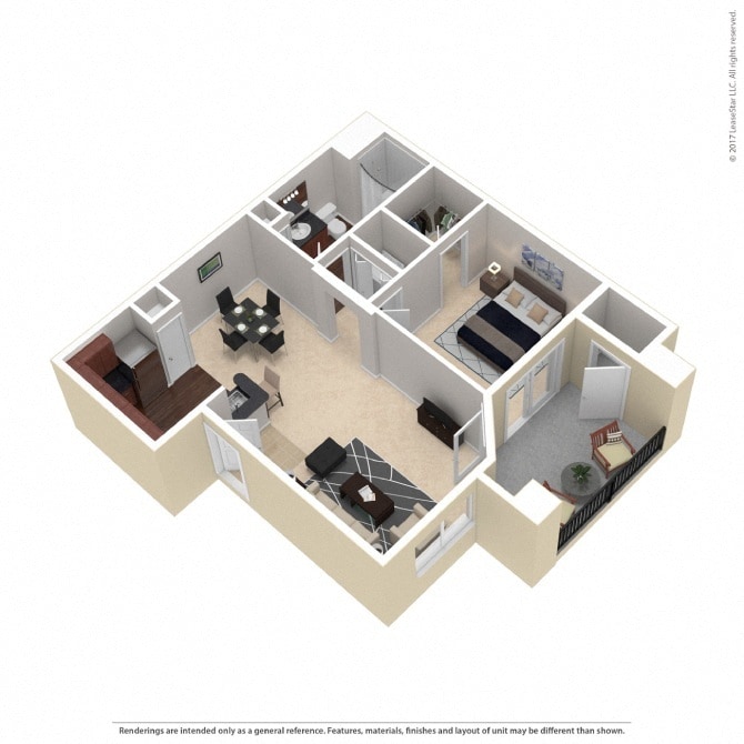 Floor Plan - 1x1 A