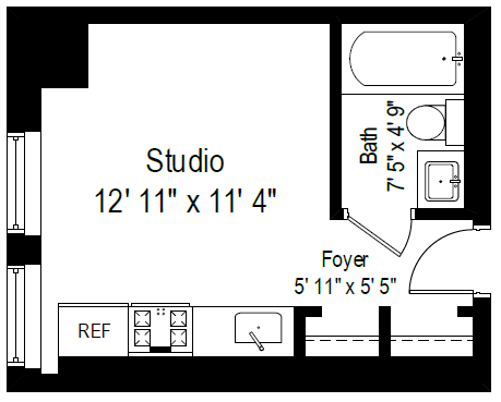 Floor Plan - Studio - Style C