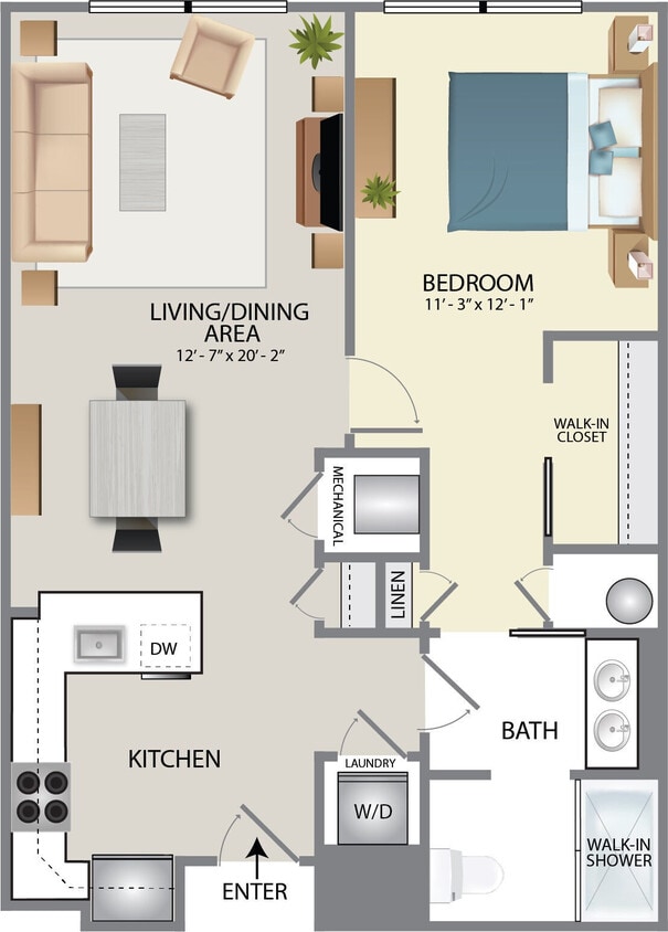 Floor Plan - A1C-W
