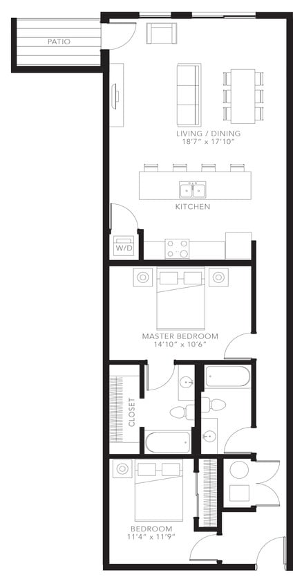 Floor Plan - 2BR-C9