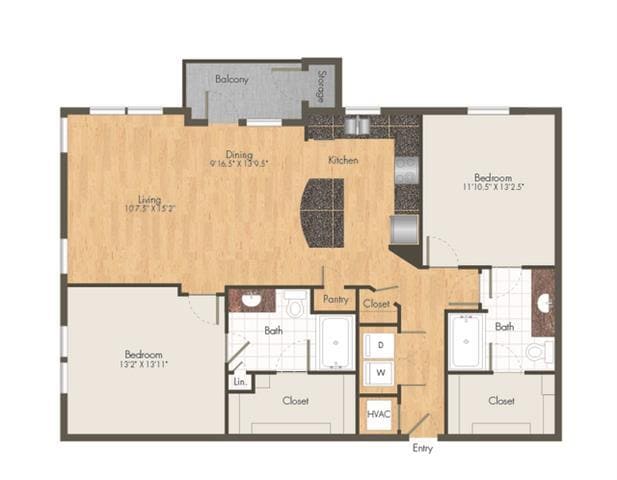 Floor Plan - 2B