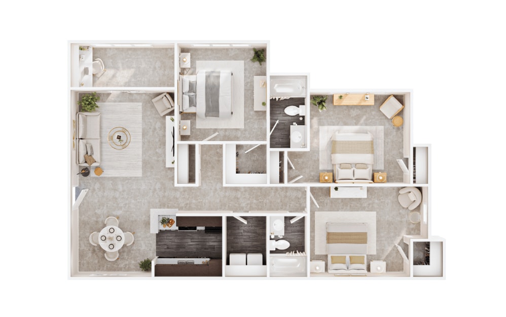 Floor Plan - Dogwood with Sunroom