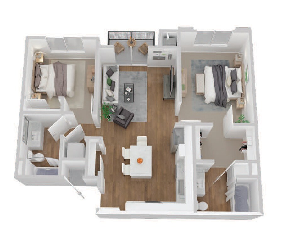 Floor Plan - 2x2