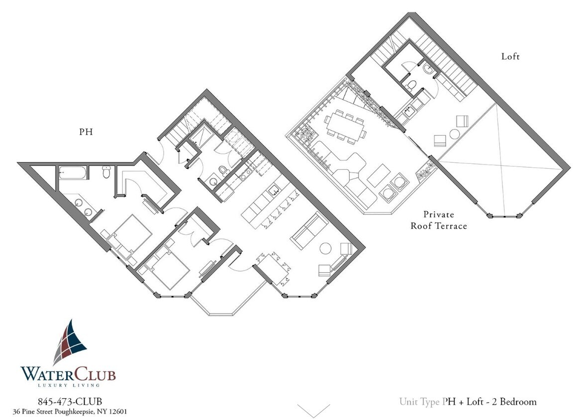 Floor Plan PH + Loft - B3-V