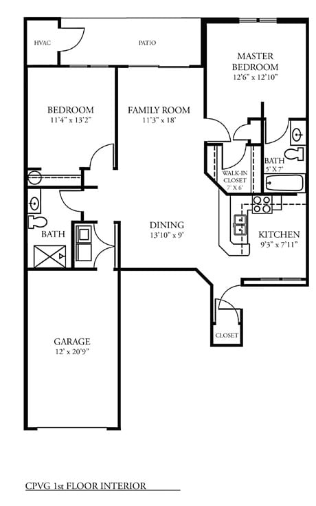 2BR/2BA - Village Green - 2 Bed, 2 Bath Upper (D)