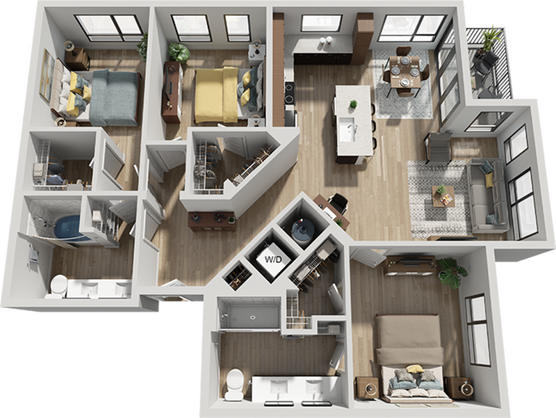 C2-Floor-Plan-Signature-Music-Row-Apartments-Nashville-TN - C2
