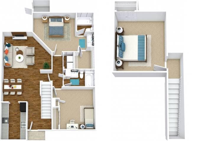 Floor Plan - The Magnolia Townhome