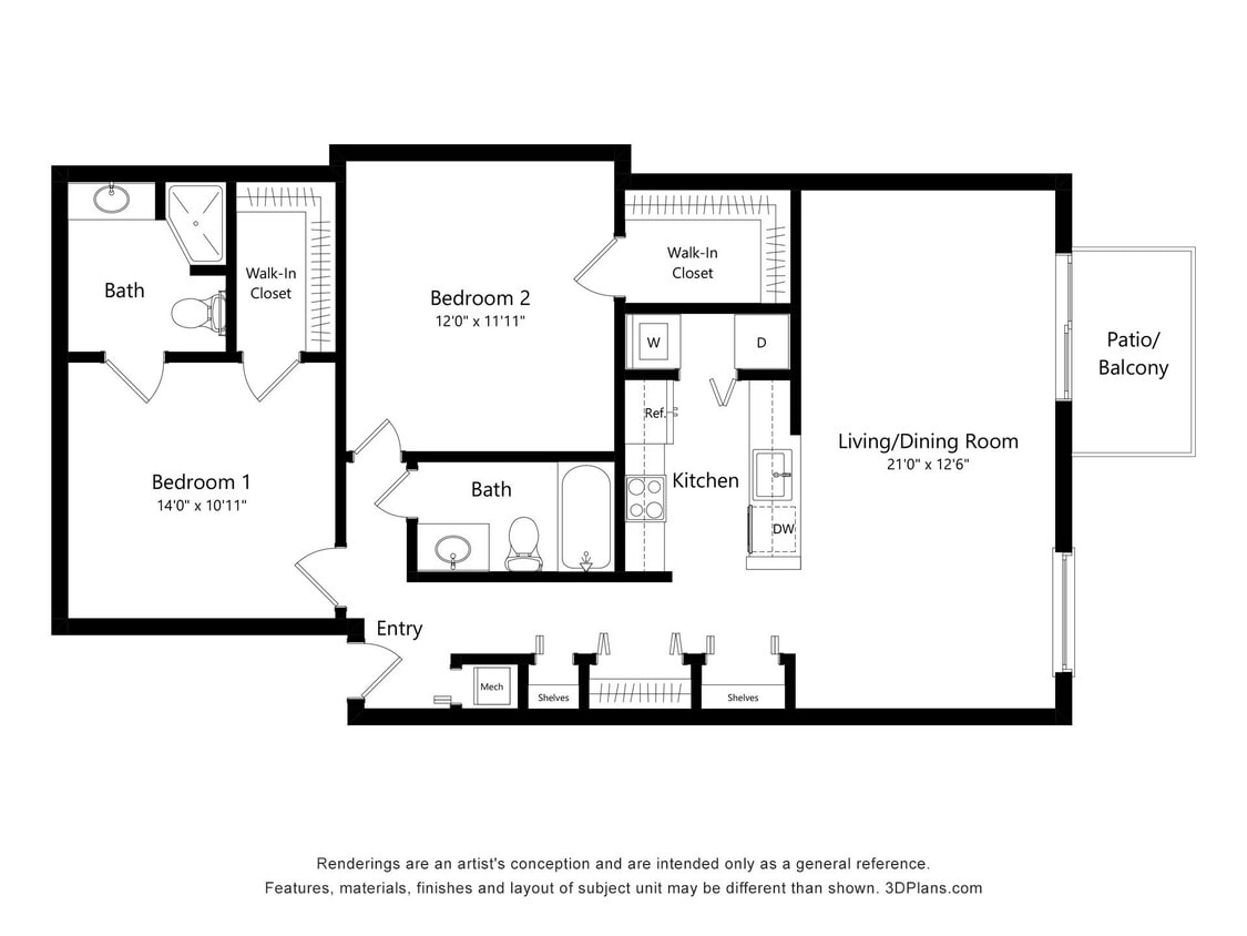 Floor Plan - Poinsettia