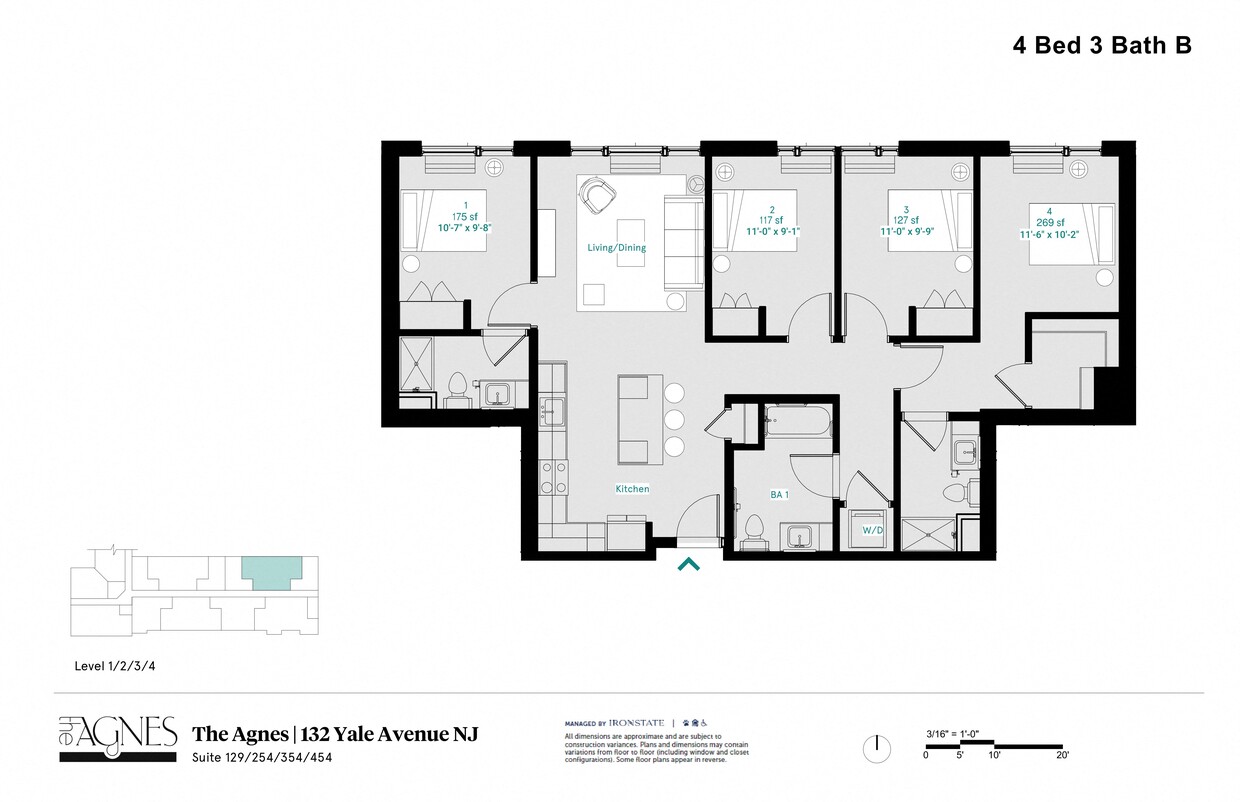 Floor Plan - Private Room with Shared Bath B