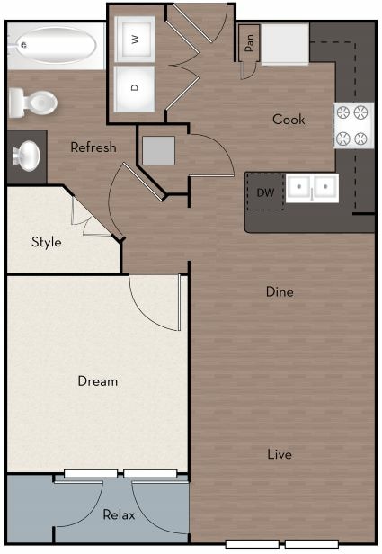 A3_Floorplan.jpg - 1 Bed X 1 Bath