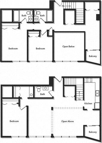 Floor Plan - 3E Penthouse w/ Balcony Renovation 2