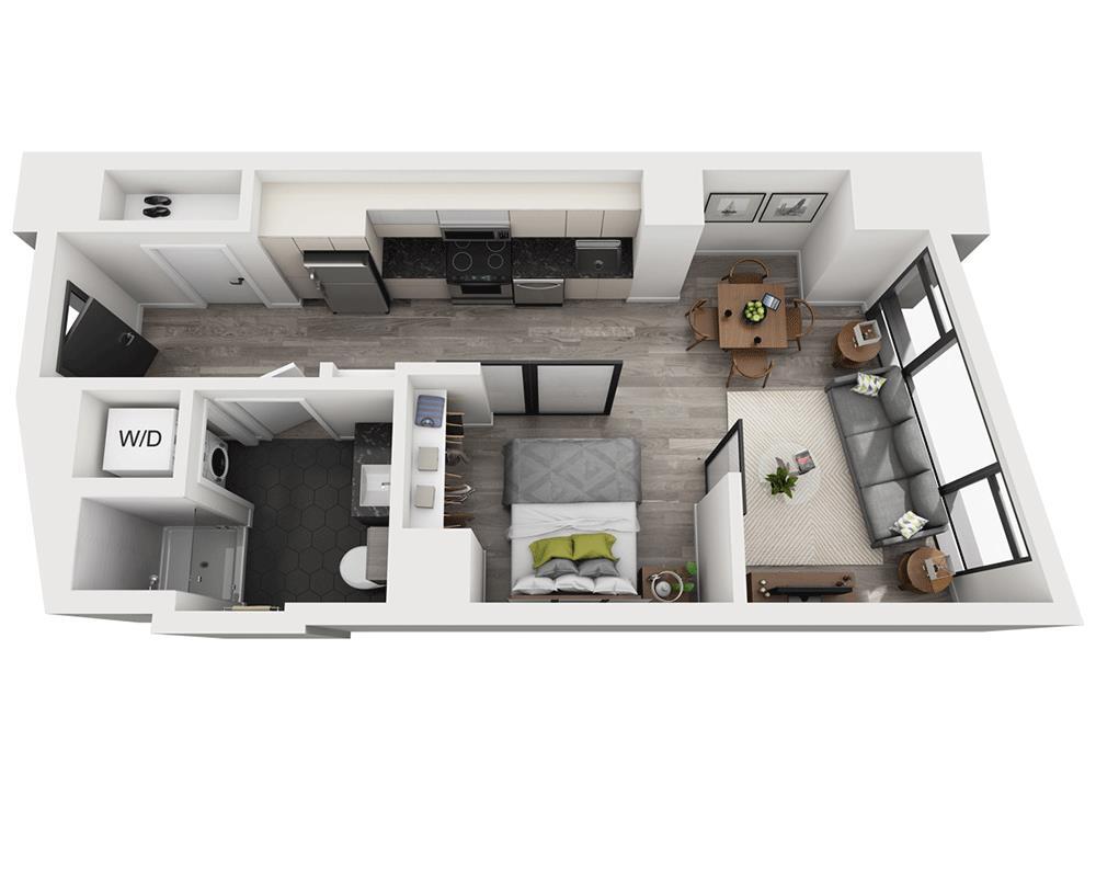 Floor Plan - Studio E1F-PH Penthouse