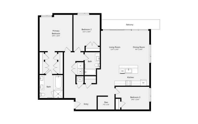 Floor Plan - 3B-C