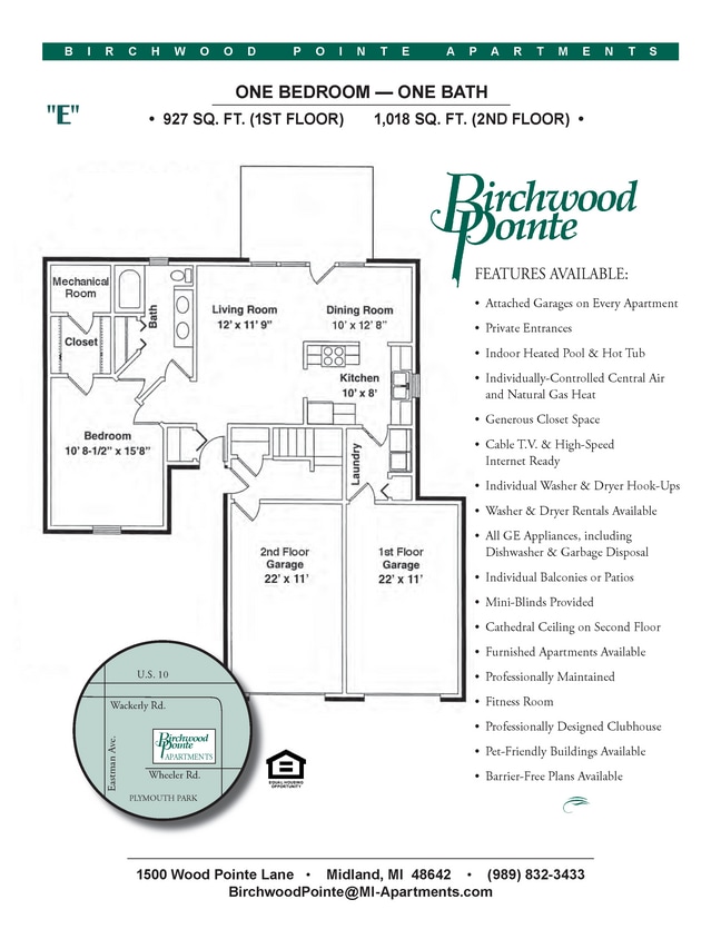 Floor Plan - 5e One Bedroom