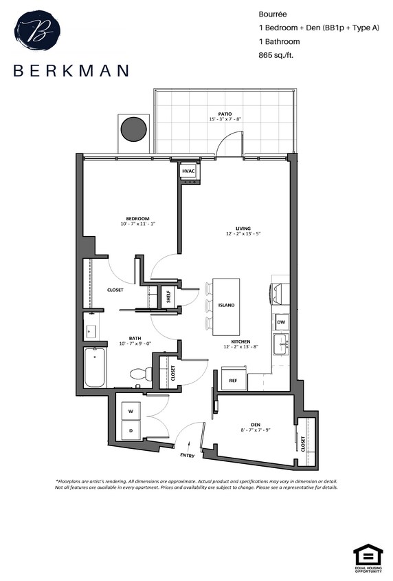 Floor Plan - Bourree + Patio