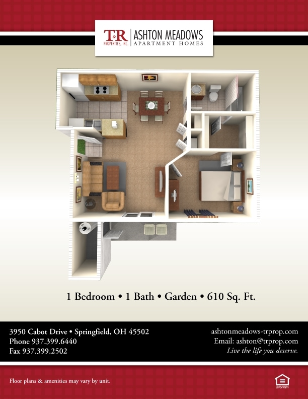 1BR/1BA - The Daisy