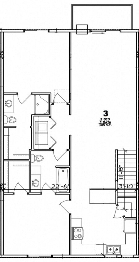Floor Plan - 2 Bed / 2 Bath / 1 Stall Attached Garage / Uppe...