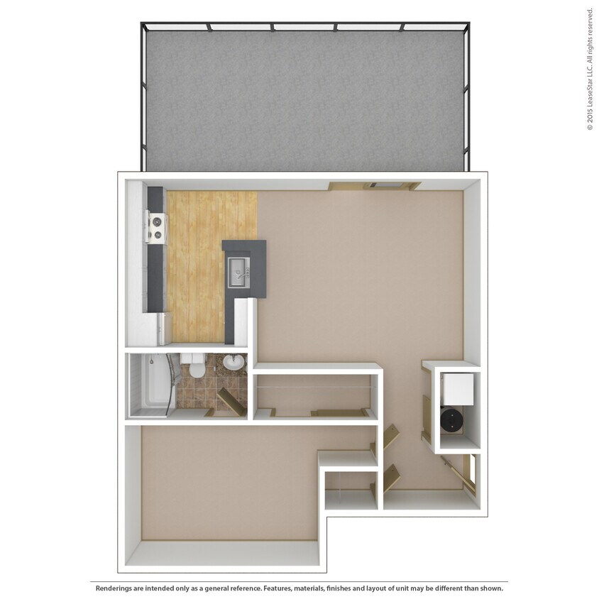 Floor Plan - 1x1e